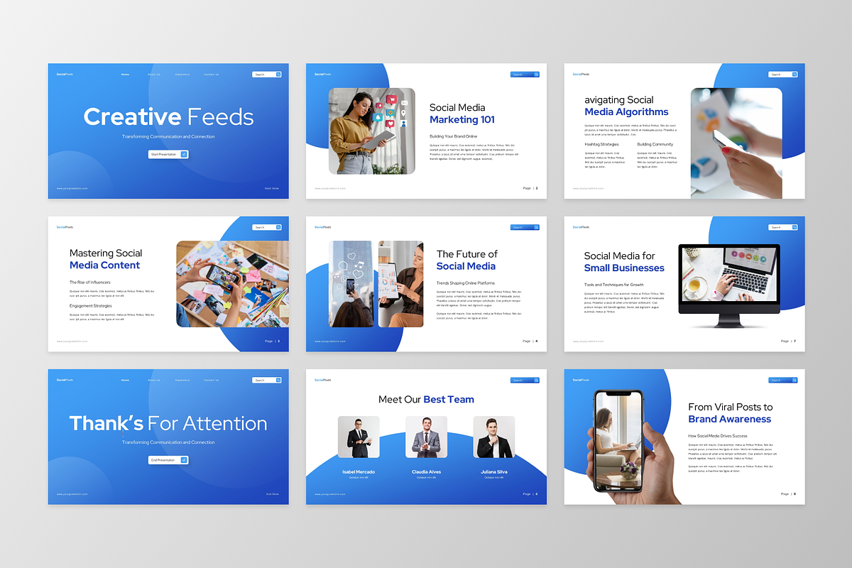 SocialPixel - Creative Feeds, a Presentation Template by GraphauseProject (Photo 6 of 6)