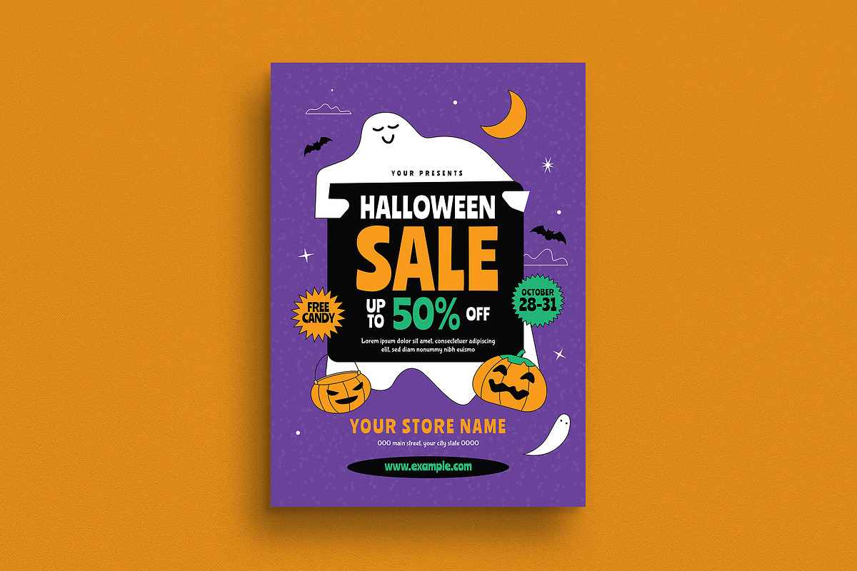 Halloween Sale Event Flyer Set, a Flyer Template by Guuver (Photo 2 of 3)