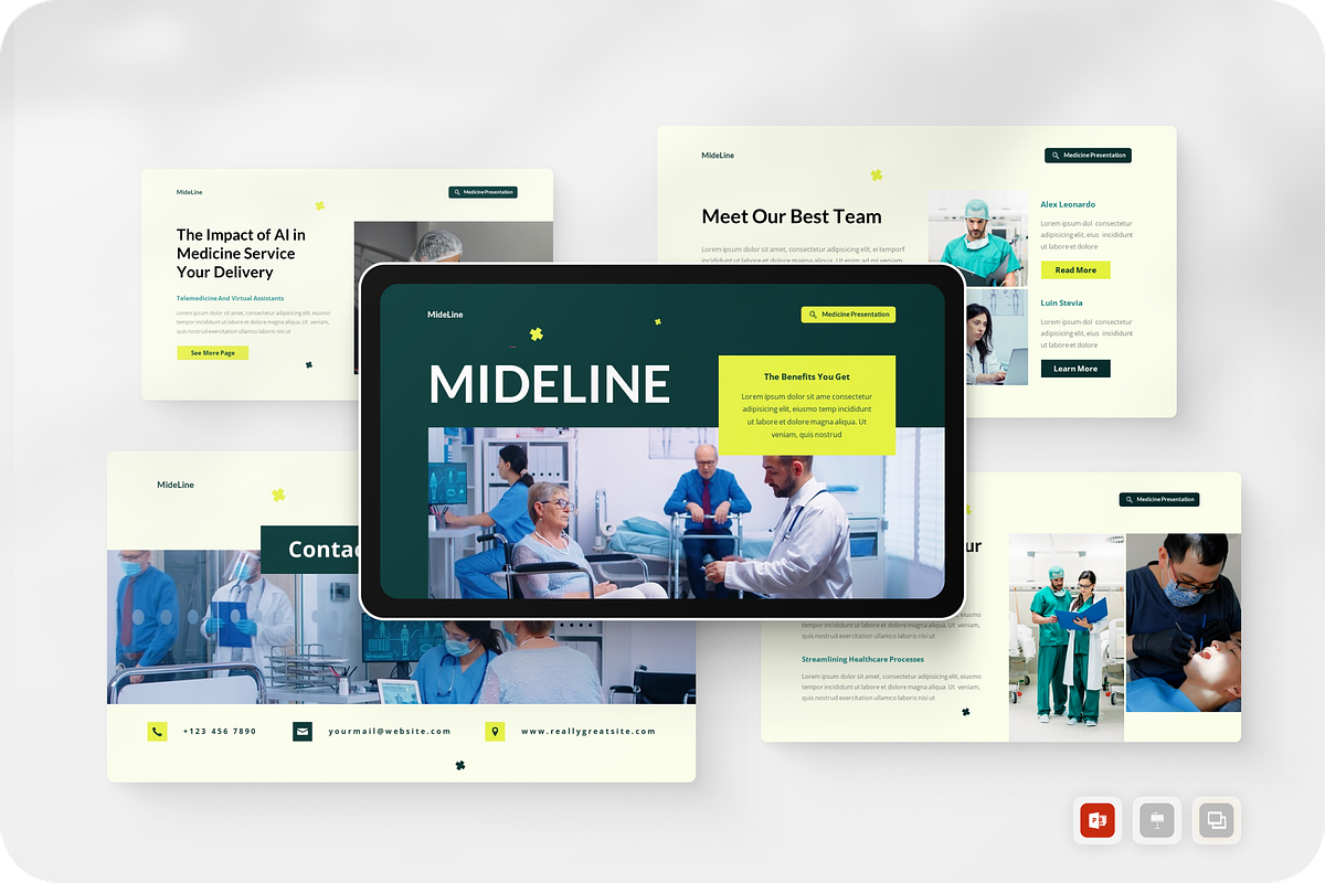 Medicine Presentation PowerPoint, a Presentation Template by Annora Studio (Photo 1 of 5)