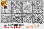 KDP Interiors, Flower Coloring Book, an Illustration by Jaboor Magics (Thumbnail 2 of 5)