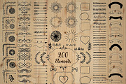 200 Decorative Elements., an Object Graphic by Olya Creative (Thumbnail 2 of 3)
