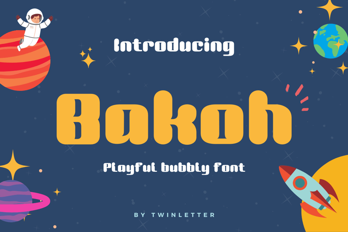 Bakoh, a Serif Font by twinstd (Photo 1 of 13)
