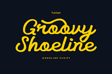 Groovy Shoeline - Monoline Script