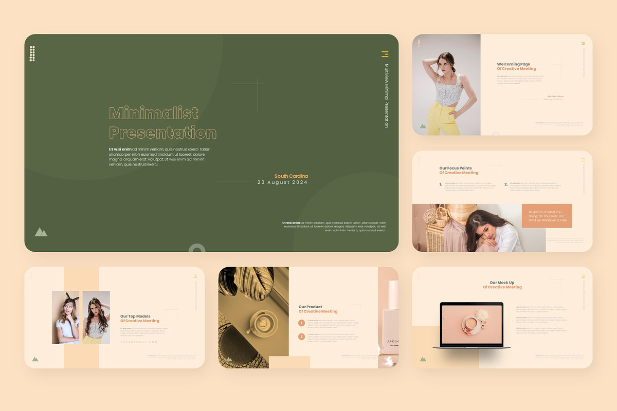 Minimalist Clean Powerpoint, a Presentation Template by NecrolitSlide
