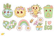 Retro Earth Day PNG Clipart, an Object Illustration by LemonDesign (Thumbnail 3 of 3)