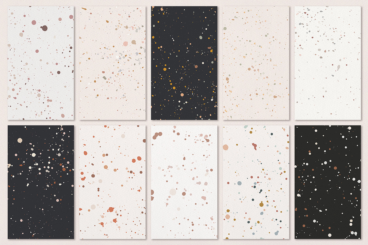 Ink Splatter Patterns Volume 001, a Pattern Graphic by Megs Lang (Photo 7 of 13)