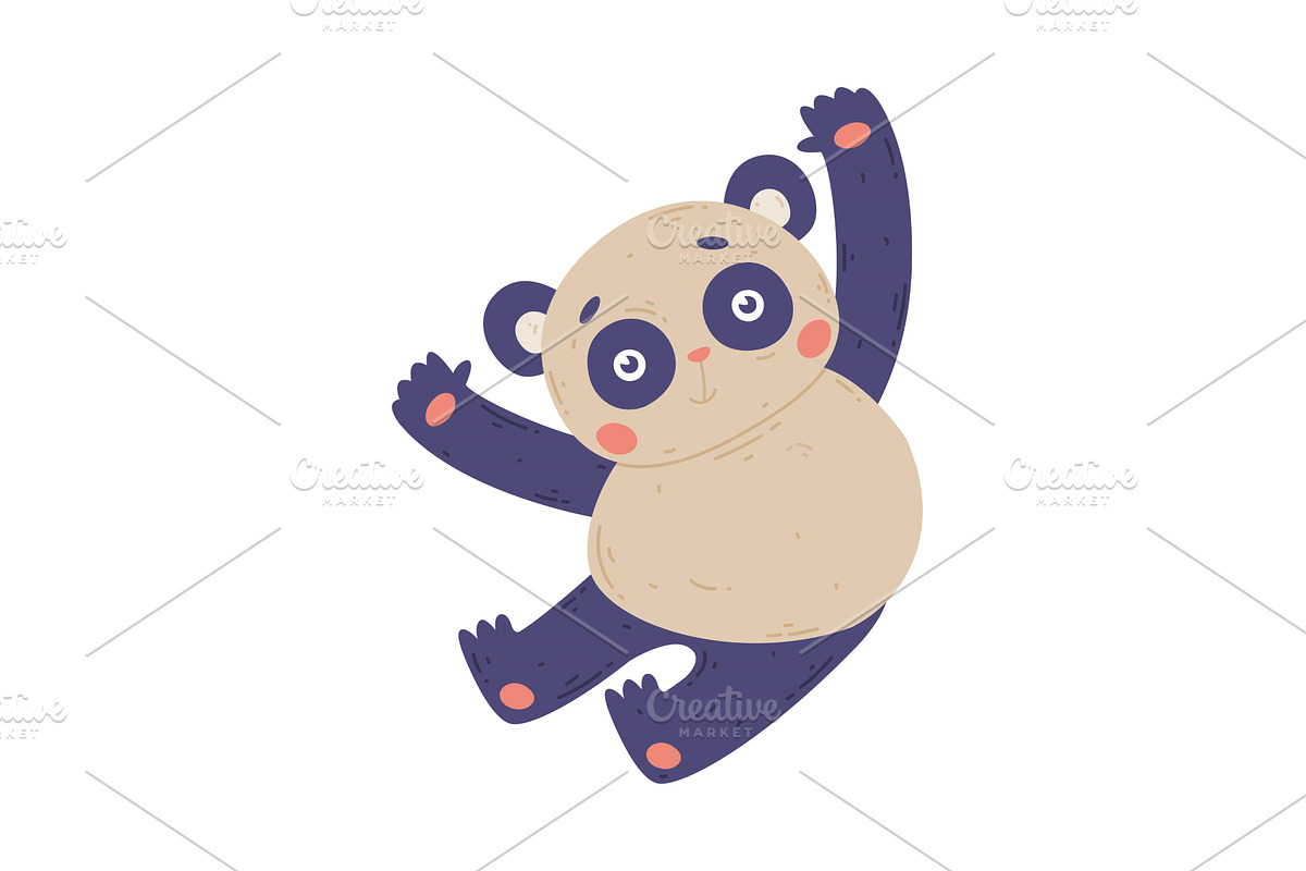 Adorable panda bear. Cute funny, an Animal Illustration by TopVectors