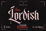Lordish Blackletter, a Blackletter Font by creativemedialab (Thumbnail 1 of 5)