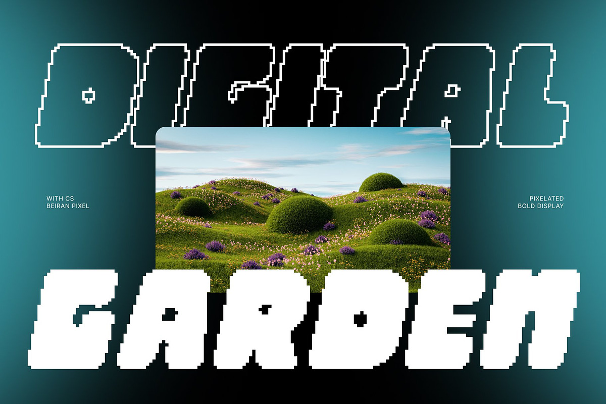 CS Beiran Pixel, a Sans Serif Font by Craft Supply Co. (Photo 7 of 8)