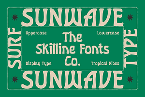 SFC Sunwave, a Serif Font by Skilline Supply Co.