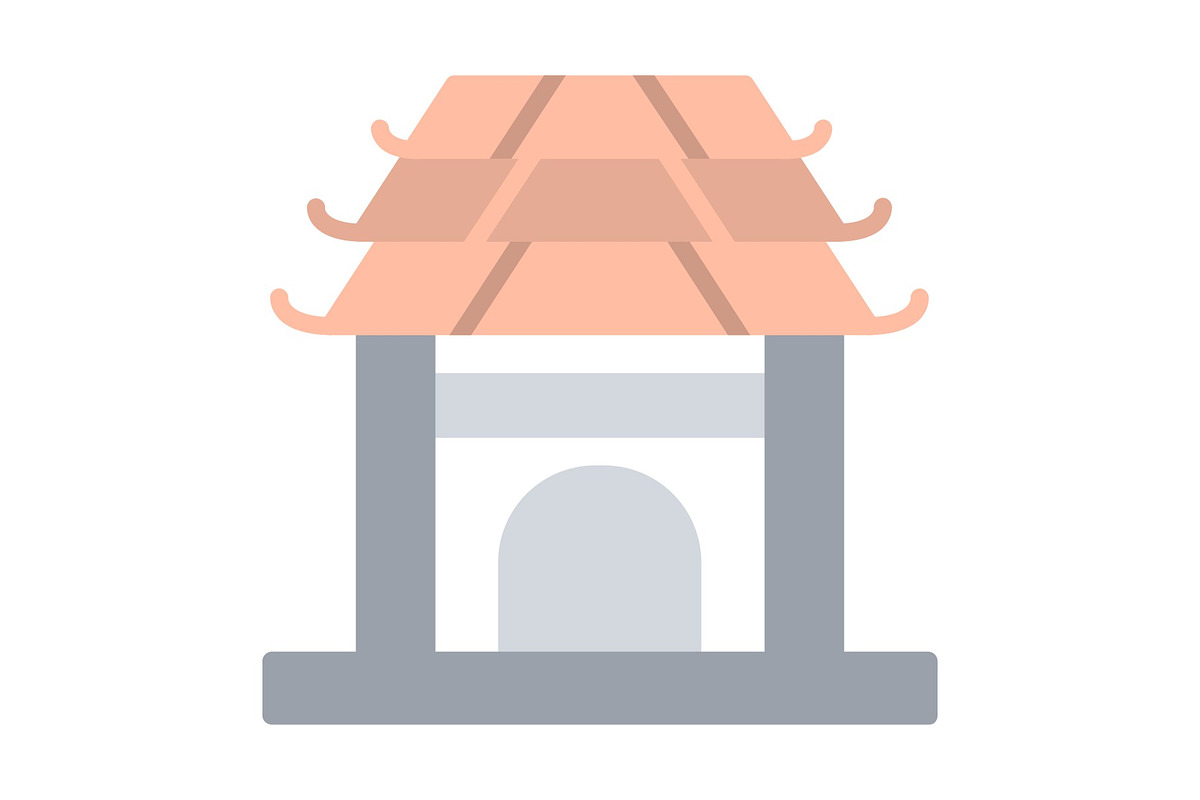 Pavilion Flat Icon, a Duotone Icon by Pexelpy (Photo 1 of 2)