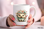 Whimsical Spring Hedgehog Clipart, an Illustration by Craft Nest (Thumbnail 8 of 11)