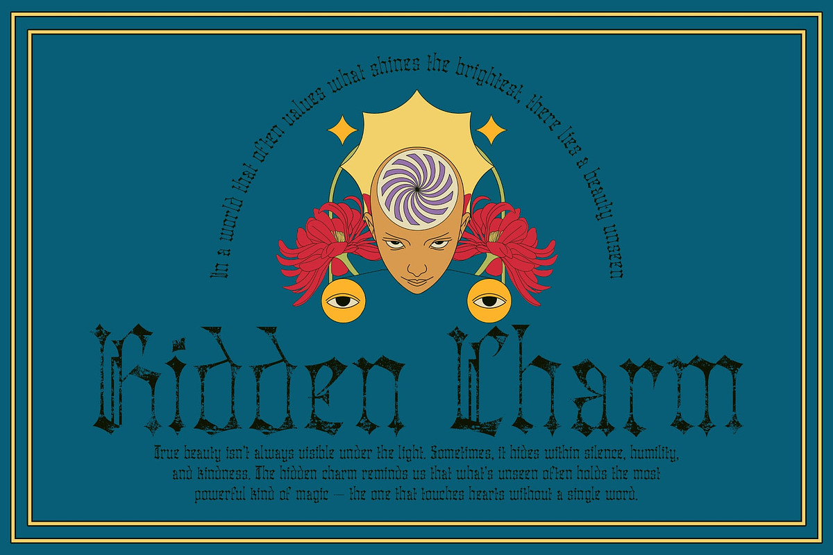 Atheris Stamp, a Blackletter Font by Craft Supply Co. (Photo 3 of 8)