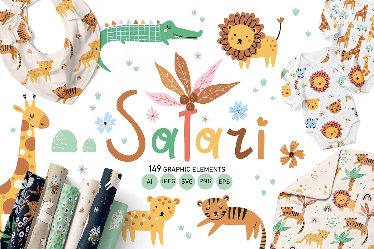 Safari - Kids illustrations, an Animal Illustration by OxanaTally (Photo 1 of 13)