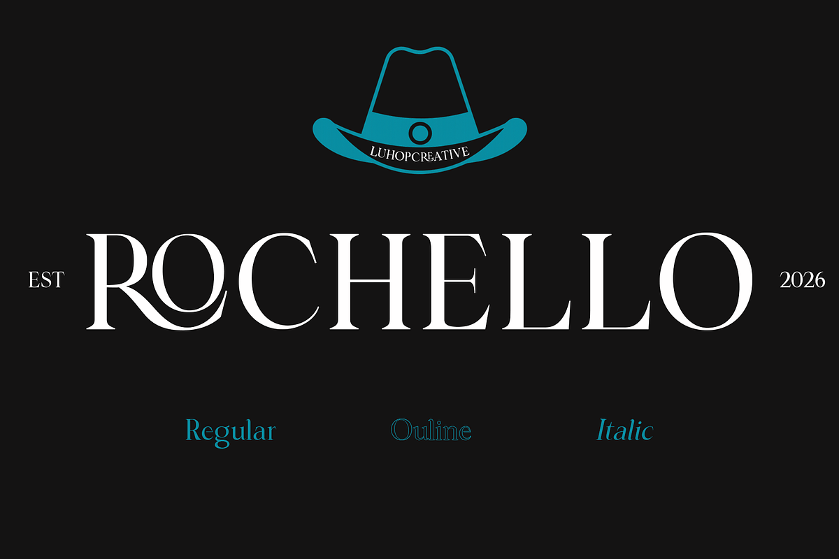 Rochello – Luxury Modern Serif Font, a Serif Font by LuhopCreative (Photo 1 of 17)
