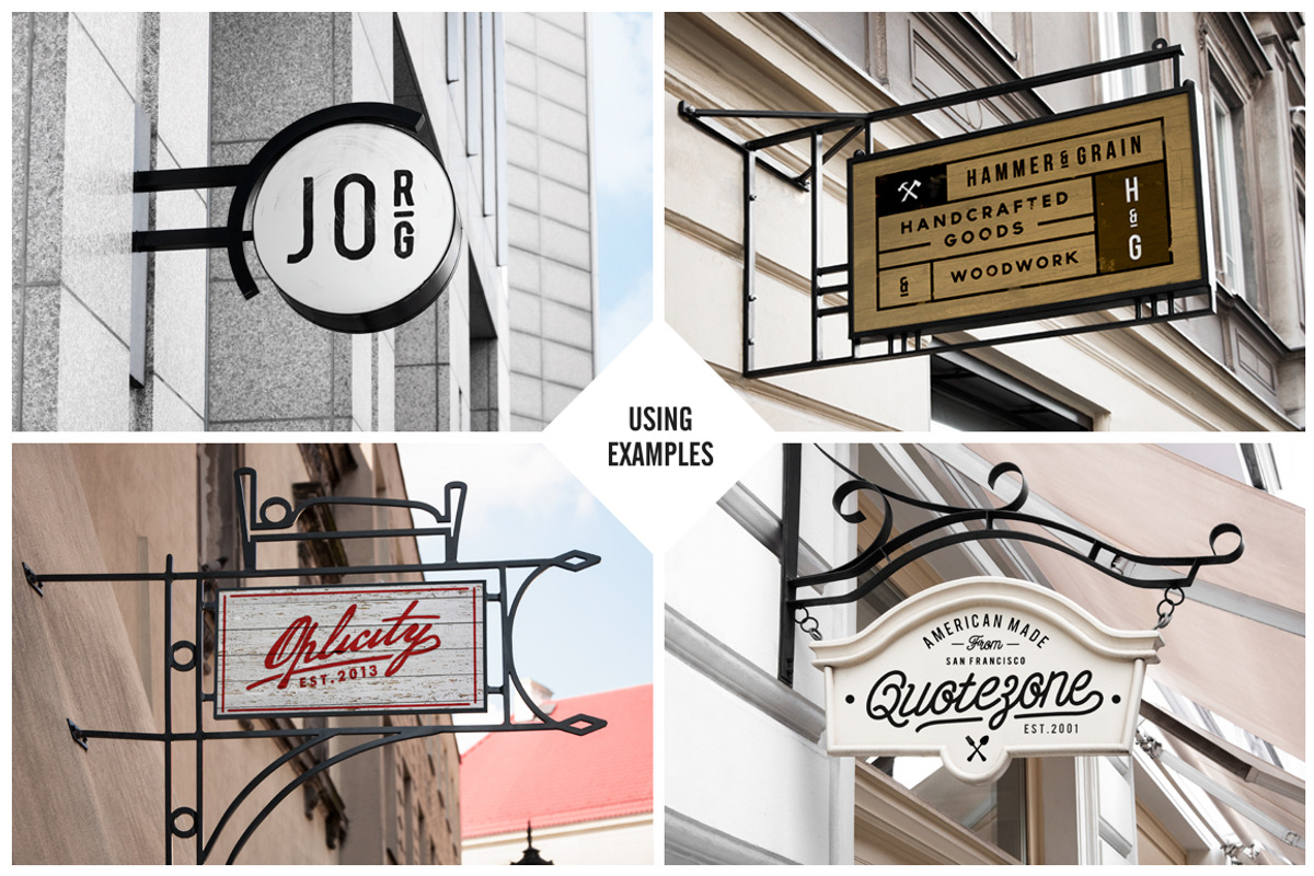 10 Signs Mockup Restaurant & Coffee, a Mockup by forgraphic™ (Photo 4 of 5)