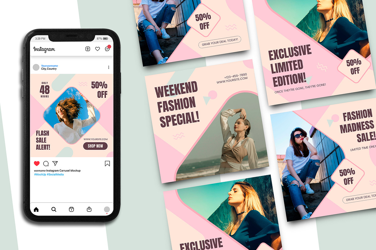 Fashion Sale Instagram Post Template, a Branding & Logo Template by Artnivora.Std