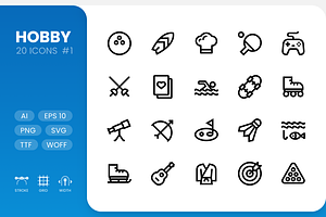 Hobby - Line Icons