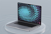Cyber Matrix Wave Background Art, a Background Graphic by Eltypesstudio (Thumbnail 9 of 12)