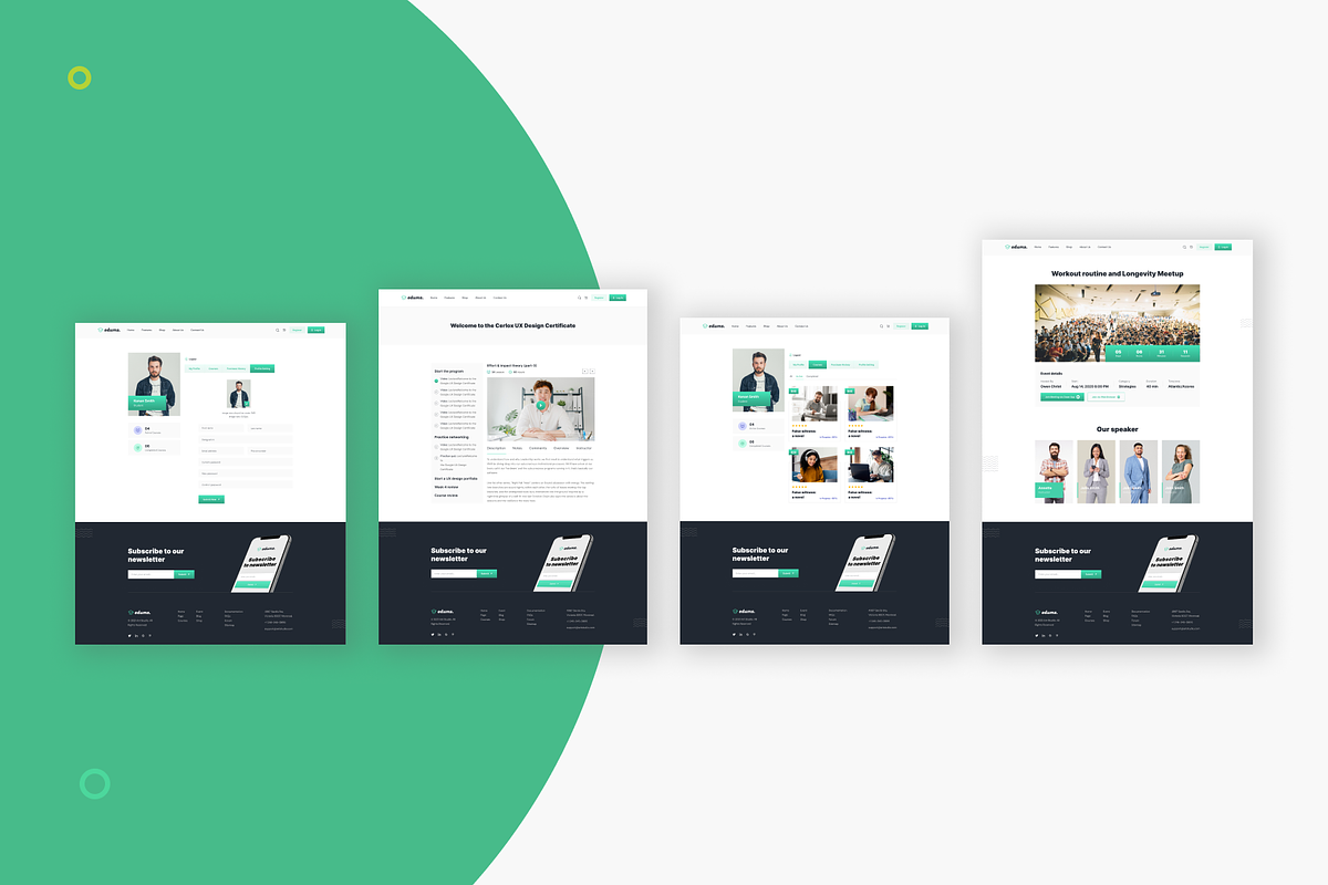 Edums-Education & LMS Figma Templae, an UI Kit Template by Pixency (Photo 7 of 14)