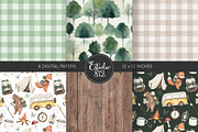 Camping watercolor set, an Animal Illustration by Estudio 812 (Thumbnail 2 of 9)