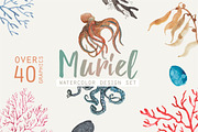 Watercolor Design Set | Muriel, an Illustration by Elisa Ursa (Thumbnail 1 of 7)