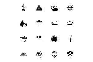 Weather icon - Expand to any size -, an Object Illustration by Artsaba Family