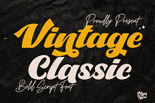 Vintage Classic - Bold Script Font