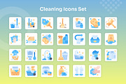 Cleaning Icons Set - Flat, an Icon by Kmg Design (Thumbnail 2 of 2)