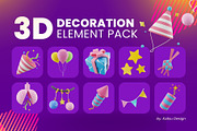 Decoration 3D Element Pack, a 3D by Katsu Design (Thumbnail 3 of 3)
