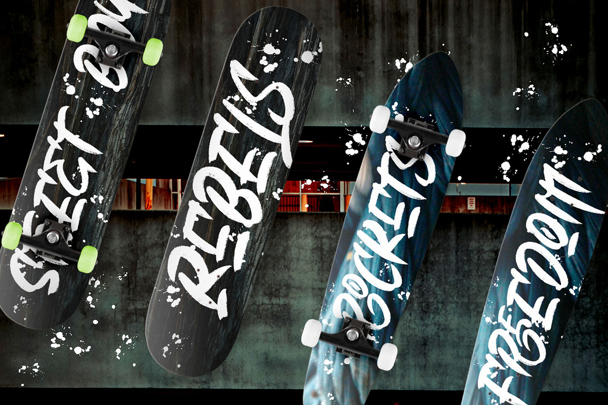 Black & Blue, a Font by Omotu Studio (Photo 4 of 10)