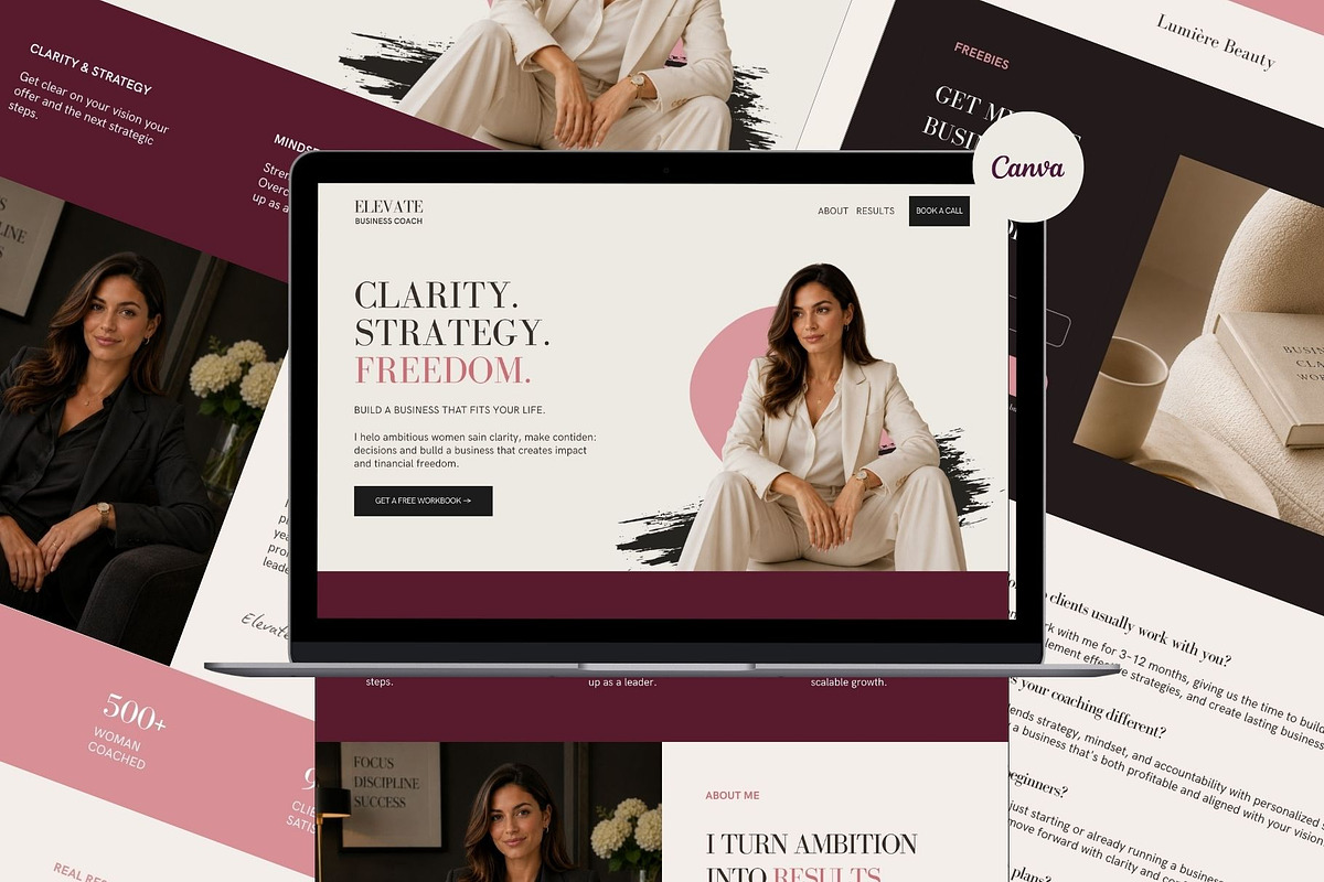 Elevate - Canva Website Template, a Landing Page Template by PixaSquare (Photo 7 of 7)