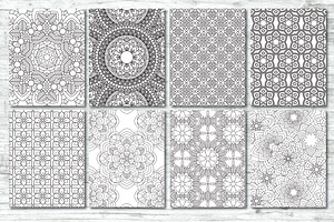 50 Geometric Coloring Pages