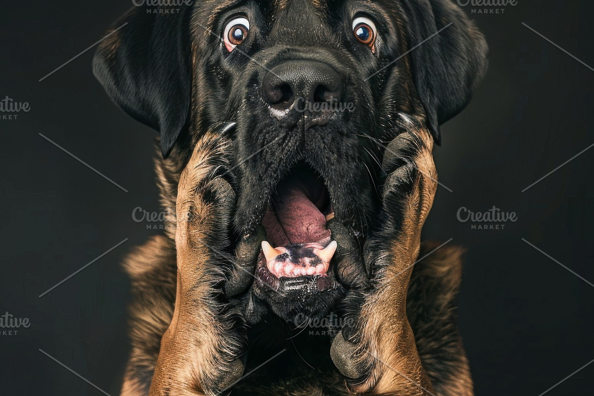236 surprised animals, an Animal Photo by Handmadefont (Photo 7 of 241)