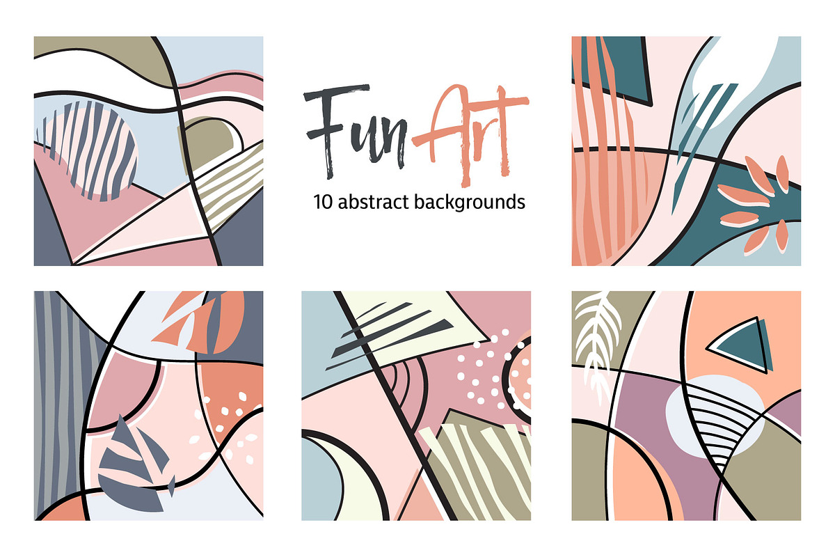 Fun Art Backgrounds, an Illustration by ItsDianaDesign (Photo 5 of 5)
