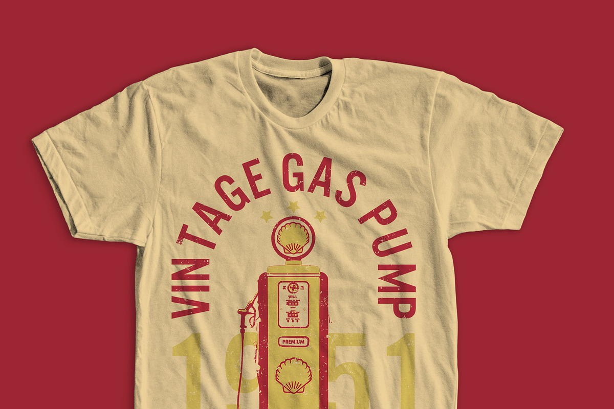 100 Retro Vintage T-Shirt Designs 2, an Illustration by CJR Designs (Photo 19 of 34)