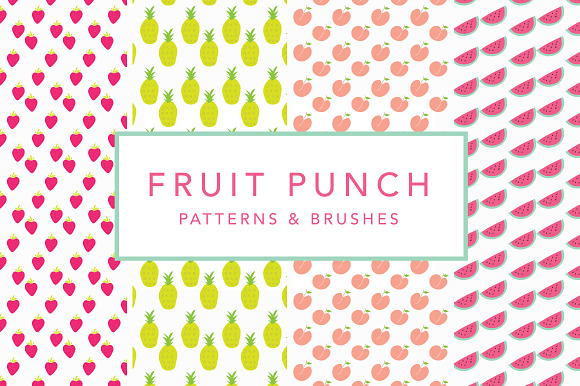 Fruit Punch Patterns & Brushes preview 5