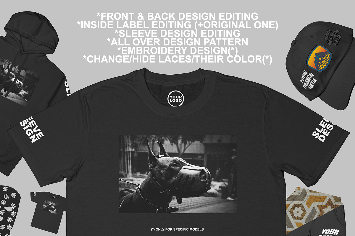 Streetwear PSD Mockup Bundle, a Shirt Mockup by Infinity Mockups (Photo 6 of 10)