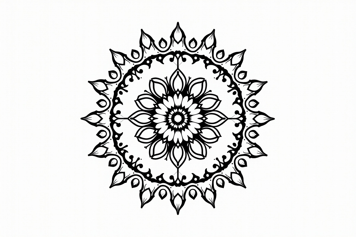 Mandala Silhouette Vector Bundle, an Illustration by Designer_Momina (Photo 3 of 9)