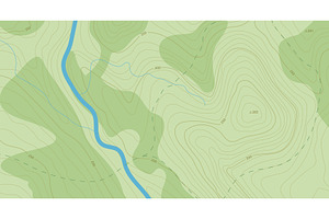 Topographical color map, an Object Illustration by SkyVectors