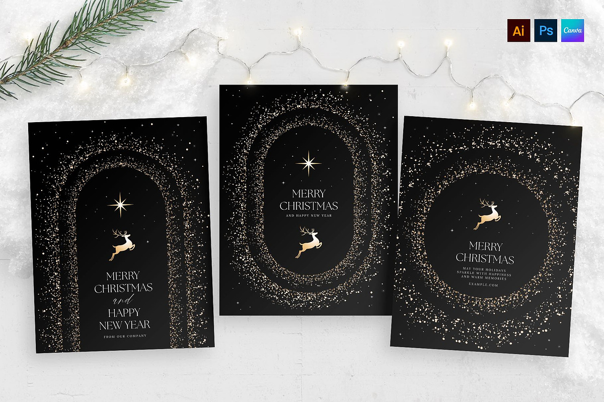 Luxe Christmas Flyer Template, a Flyer Template by BrandPacks (Photo 1 of 5)