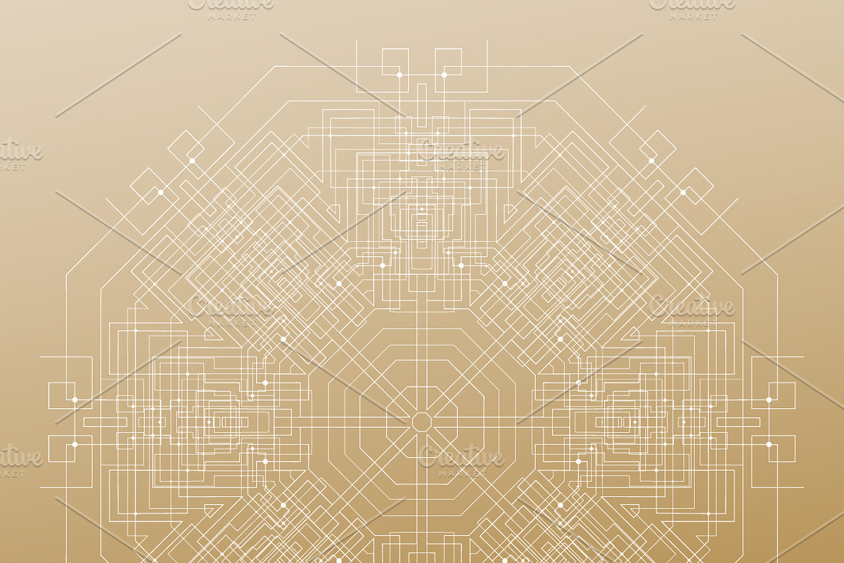 Bundle of 7 golden backgrounds, a Decorative Illustration by VectorShop (Photo 7 of 7)