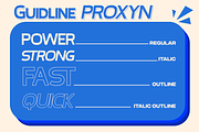 Proxyn - Sans Sport, a Sans Serif Font by Pandeka Studio (Thumbnail 4 of 10)