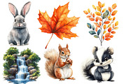 Cute Woodland Animal Clipart, an Illustration by Designworld (Thumbnail 3 of 6)