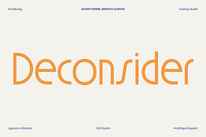 Deconsider – Cafe Display Font