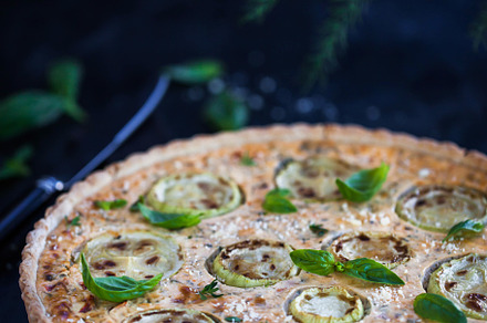 Zucchini, ricotta and cheese tart, a Food & Drink Photo by Kate S
