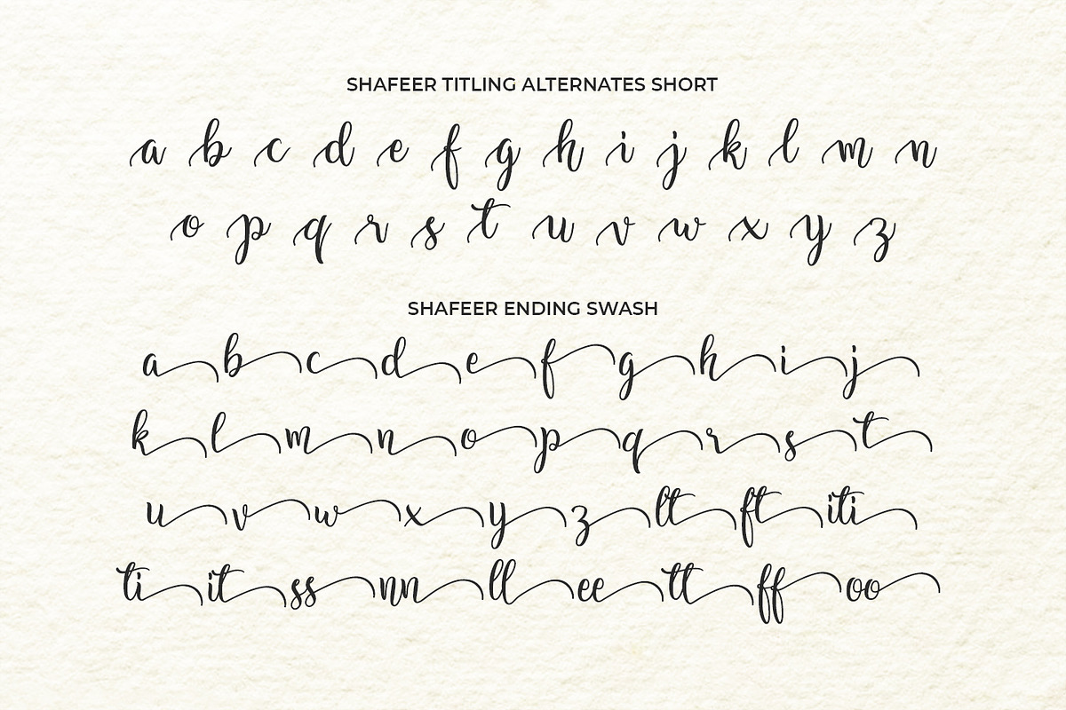 Shafeer, a Script Font by Abo Daniel Studio (Photo 13 of 15)