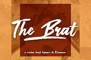 The Brat, a Script Font by khurasan (Thumbnail 1 of 8)