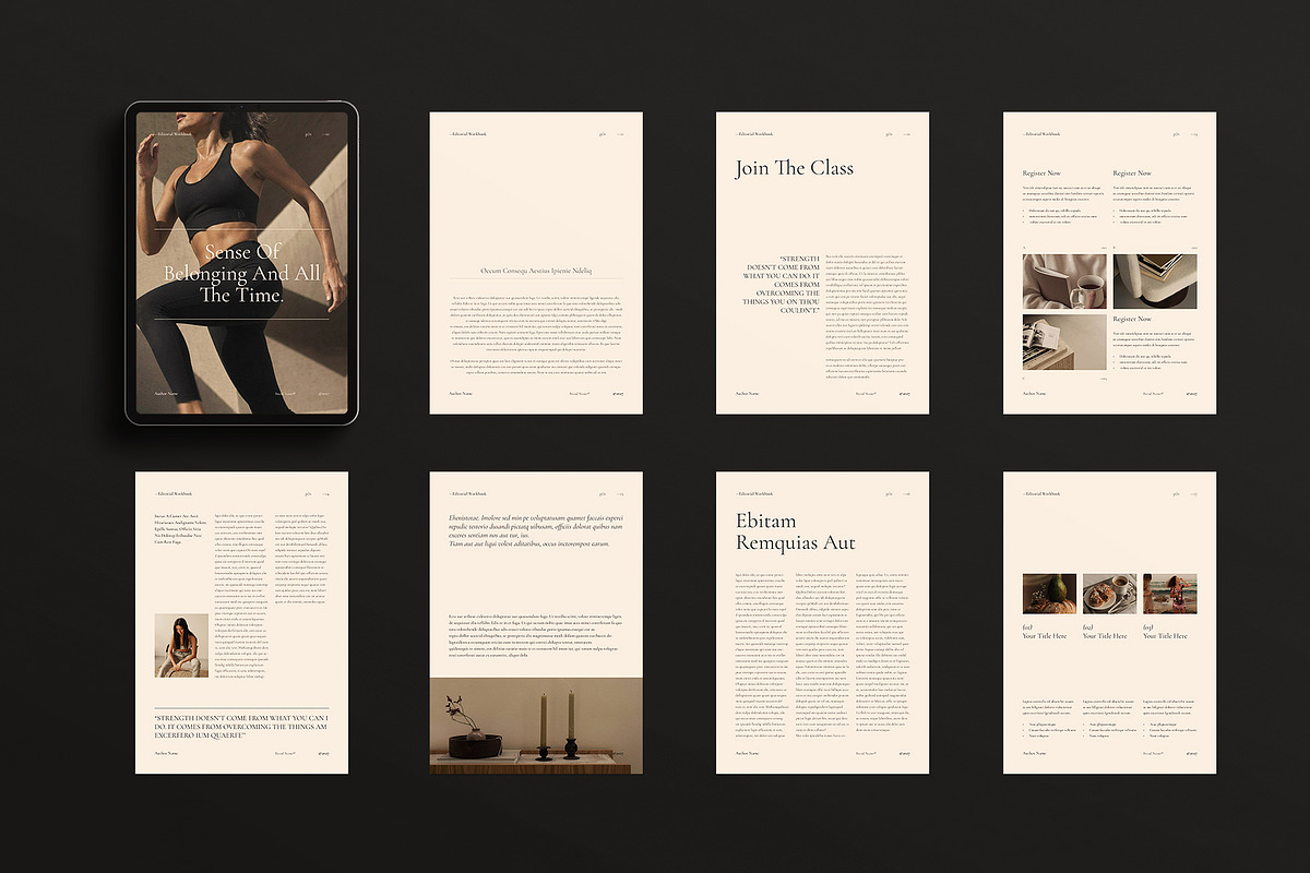 Editorial Workbook Design Template, a Magazine Template by ArtisanaAura (Photo 7 of 20)