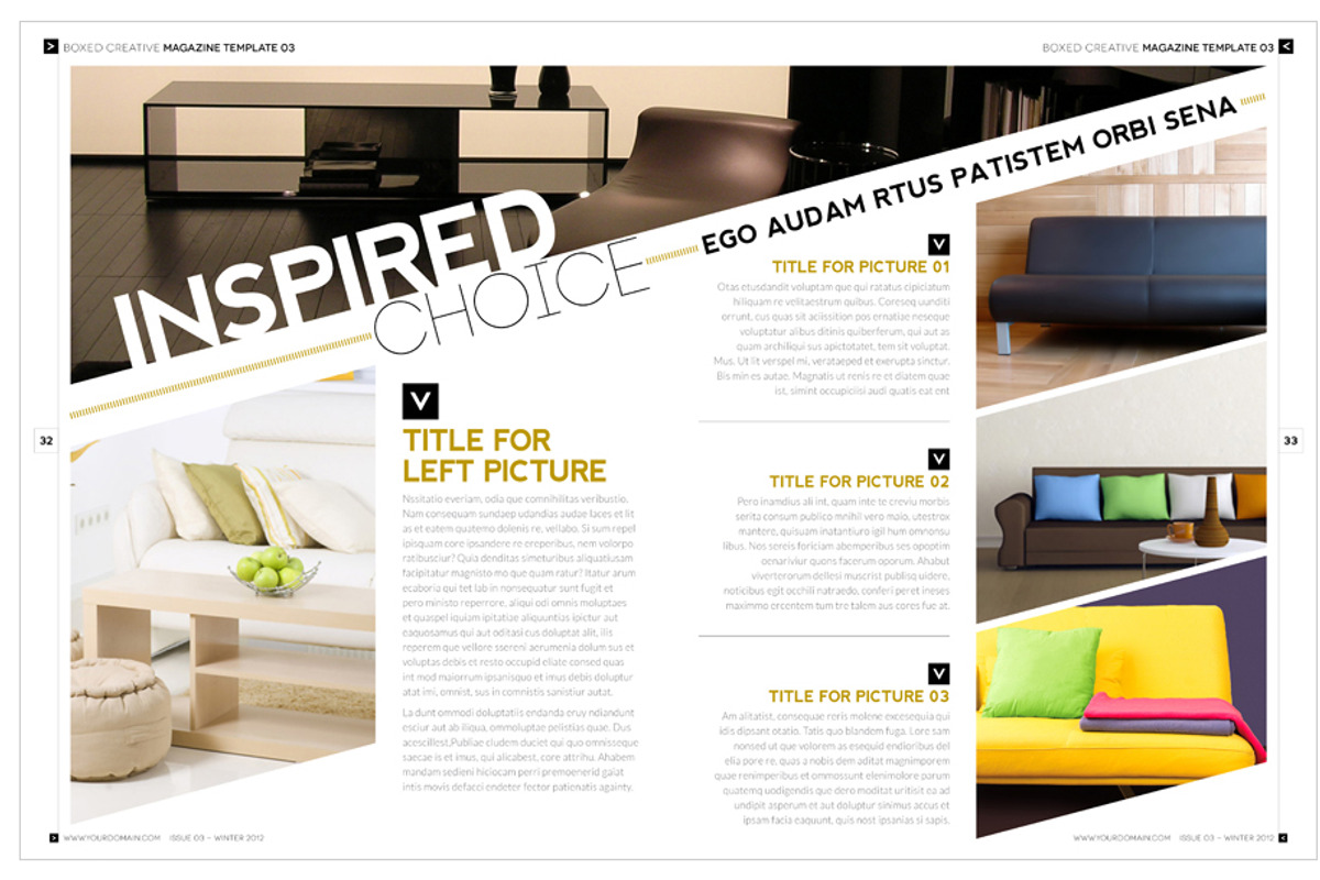 Magazine Template InDesign 03, a Magazine Template by Love Graphic Design (Photo 25 of 36)